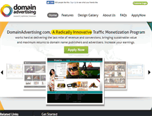 Tablet Screenshot of domainadvertising.com